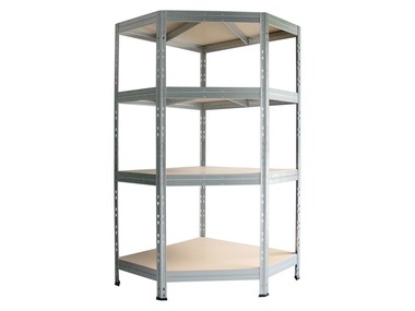 AR SHELVING Eck-Rivet Steckregal mit 4 Böden
