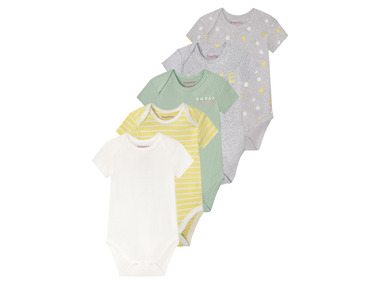 Lupilu Lot of 5 Baby Short Sleeve Bodies