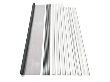 Moskitiera drzwiowa z ramą aluminiową 100 x 210 cm (Biały)
