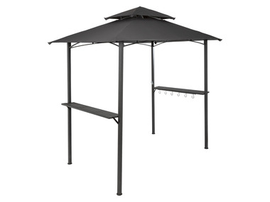 Grillpavillon, witterungsbeständig, anthrazit