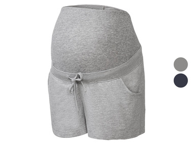 Damen Umstands-Sweatshorts, niedrige Leibhöhe, mit elastischem Besatz