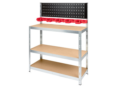 Metal Storage Rack with Tool Wall