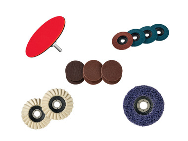 Accessoires pour meuleuse d’angle, Ø 115 mm (disques abrasifs en non-tissé, 6 pièces)