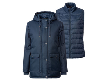 Parka 3 en 1 femme (bleu foncé, S (34/36))