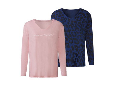 2 dames shirts met lange mouwen