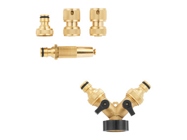 Brass Hose Connector Set