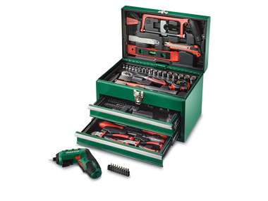 Boîte à outils avec visseuse sans fil PWBM A1