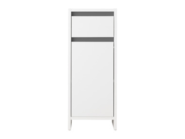 Niska szafka łazienkowa Oslo, biała, 32x80x28 cm