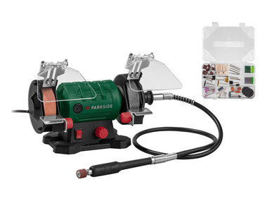 Bench Grinder with Flexible Shaft
