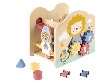 Chariot à pousser ou cube de motricité en bois (cube de motricité)