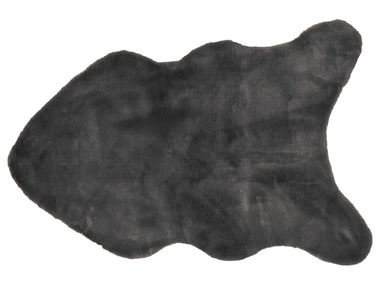 Kunstfell-Teppich, 60 x 90cm (grau)