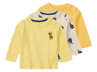 Lupilu Lot of 3 T-shirts with long baby sleeves