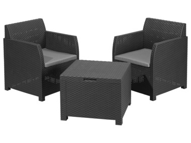 Balkonset, aus recyceltem Kunststoff PreZero, 3-teilig