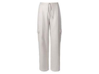 Pantalon cargo en satin femme