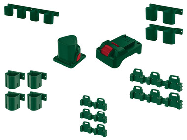 Wall Mount Battery and Tool Holder