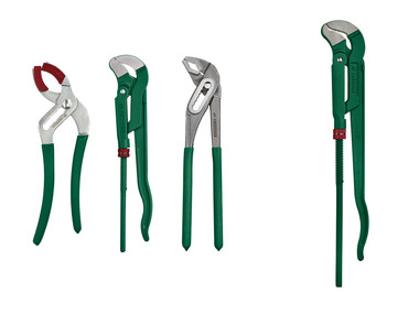 Plumbing Pliers and Pipe Wrench