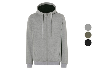 Veste zippée à capuche pour homme avec doublure peluche