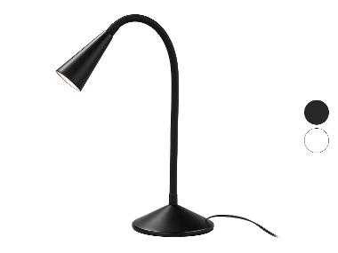 LED-Tischleuchte, mit flexiblem Metallhals