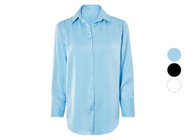 Blouse femme en satin mat