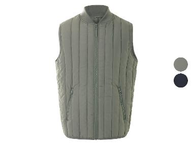 Gilet homme, matelassé, tissu déperlant.
