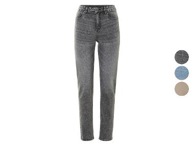 Jeans femme, coupe droite, taille normale.