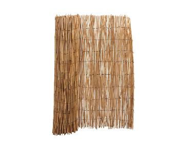 Estera de ocultación de carrizo, con atadura de alambre.