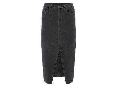 Jupe en jean pour femme, longueur midi.