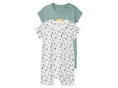Gigoteuses pour bébé, 2 pièces. (vert, 0-2 mois)