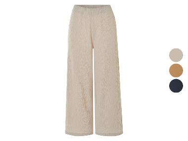 Pantalon wide-leg femme à structure crinkle