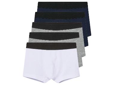Kinder Boxer, 5 pièces (bleu marine/gris/blanc, 2-4 ans)
