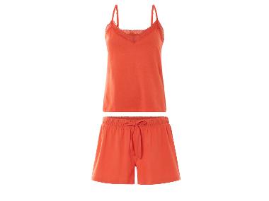 Korte dames pyjama (Oranje, XS (32/34))