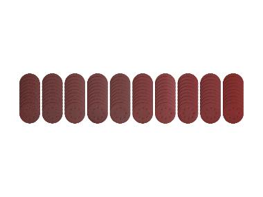 Set de papier abrasif pour ponceuse excentrique, 100 pièces