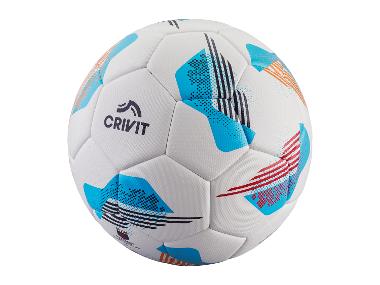 Fußball, mit gewebeverstärkter Ventilöffnung (Gr. 5/blau)