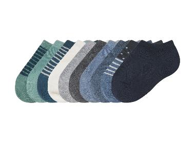 Chaussettes baskets pour enfants, 10 paires, en coton bio.