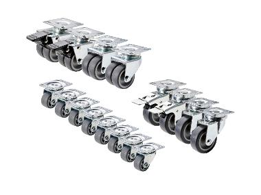 Rollenset, 360° lenk- und drehbar