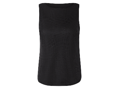 Débardeur en tricot pour femme, à dos légèrement plus long.