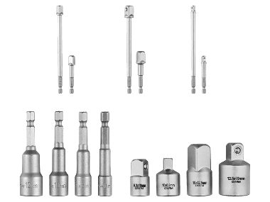 Doppenset, adapterset of dop verlengstuk