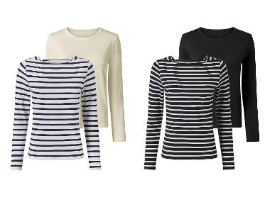 T-shirts manches longues pour femme, 2 pièces.