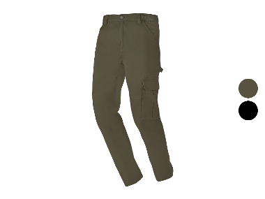 Herren Cargo-Arbeitsbundhose, mit praktischen Taschen (Khaki, 58)