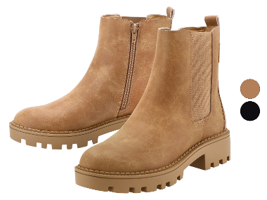 Bottines femme, avec insert élastique sur le côté.