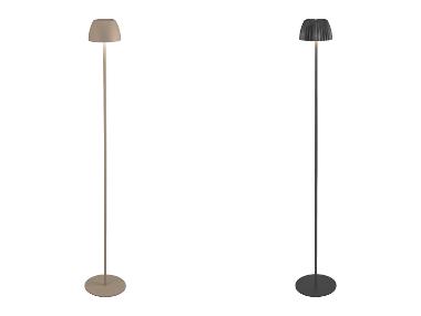 Lampadaire LED sans fil avec batterie, USB et variateur tactile.