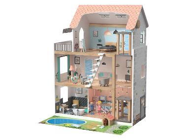 Three-Story Wooden Dollhouse
