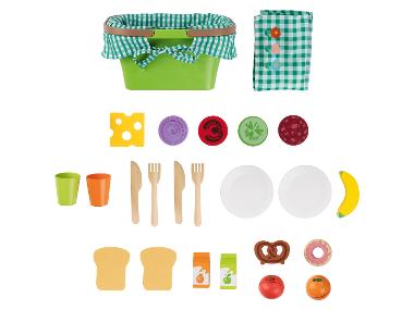 Wooden Play Food Picnic Basket