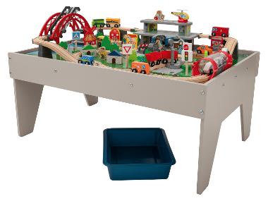 Table de jeu de train en bois, 100 pièces