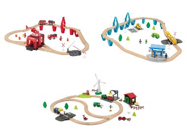 Houten treinset