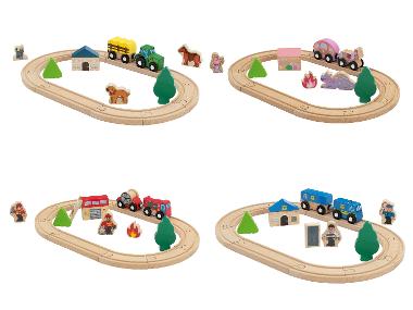 Houten treinset