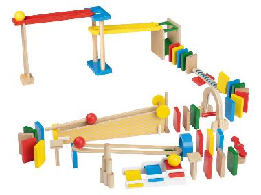 Circuit de billes en bois (Piste de billes en bois Domino)