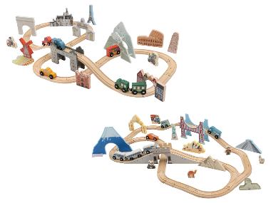 Houten treinset