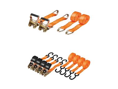 Schwerlast-Ratschenspanngurte-Set, 2-teilig / Ratschenspanngurte-Set, 4-teilig