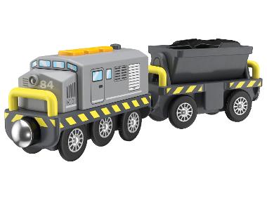 Locomotora eléctrica, de 3 piezas.